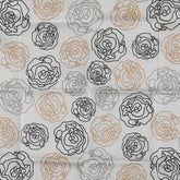 サンローラン YSLロゴ バラ スカーフ ハンカチ ホワイト マルチカラー コットン レディース SAINT LAURENT 【中古】